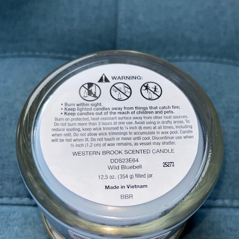 NEW! Western Brook Wild Bluebell Candle 12.5 oz John 4:19 - Picture 5 of 5